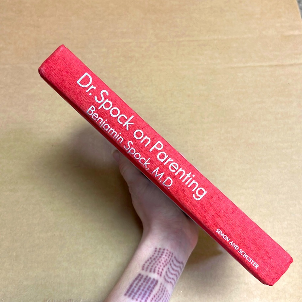 1988 Dr. Spock on Parenting Benjamin Spock M.D. vintage hardcover book